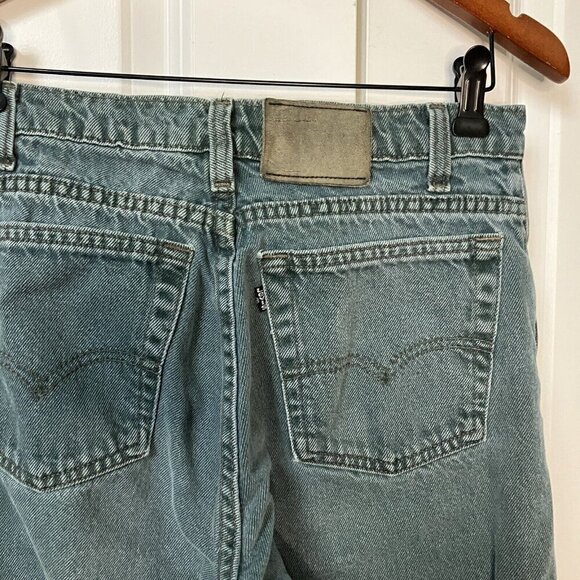 Vintage Levi’s Black Tab Green Faded Straight Leg  Dad Jeans - Picture 2 of 5